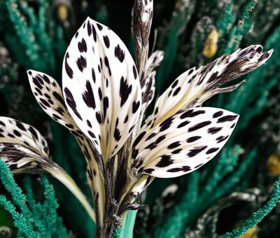 Arrangement floral graphique pour comptoir de café design